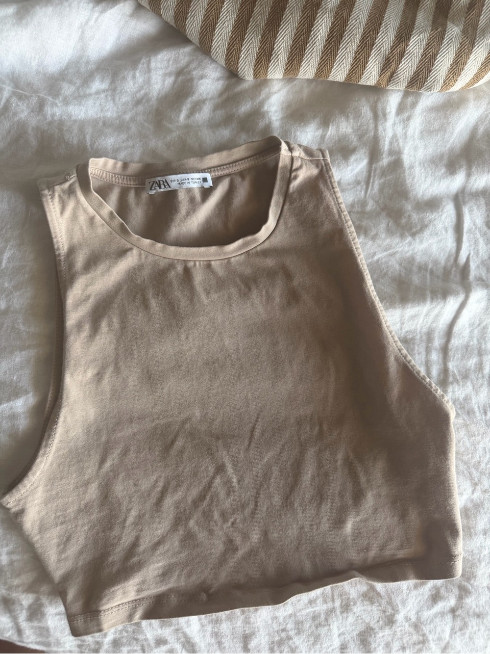 ZARA - Nude Halter Tank